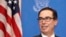 El secretario del Tesoro de EE.UU., Steven Mnuchin, dijo a reporteros un aparte de la cumbre de líderes financieros del G20, que instó a China retomar unas negociaciones comerciales estancadas.