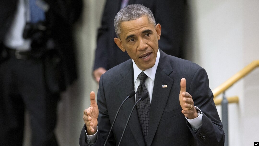 Presiden AS Barack Obama berbicara dalam KTT PBB tentang Ebola hari Kamis (25/9).