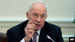 PM Mykola Azarov hari Rabu (25/12) mengatakan harapan Ukraina setelah menerima kucuran dana talangan 3 miliar dolar dari Rusia (foto: dok). 