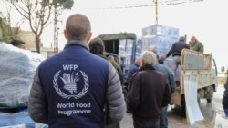 File - Aid distributed by the World Food Program, the UNHCR, UNICEF and UNFPA arrives in Qlayaa, Lebanon. March 27, 2026