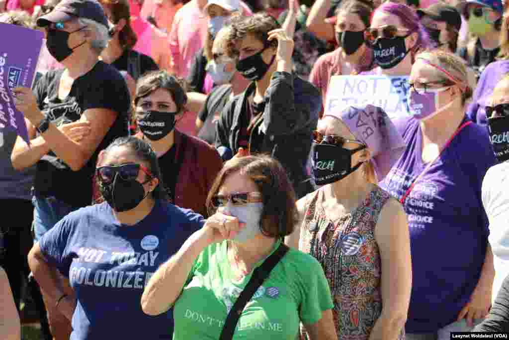 Marcha das Mulheres em Washington DC em resposta &#224; lei anti-aborto no estado do Texas. 2 Outubro 2021