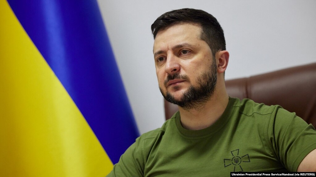 Tổng thống Ukraine Volodymyr Zelenskiy.