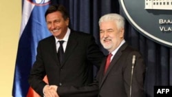 Premijeri Slovenije i Srbije na zajedničkoj konferenciji za novinare