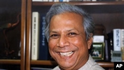 Nobel Peace Prize Laureate and founder of Bangladesh's Grameen Bank Muhammad Yunus.