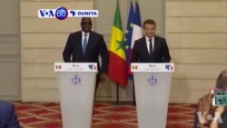 VOA60 DUNIYA: Shugaba Macky Sall Na Senegal Da Takwaransa Na Faransa Emmanuel Macron Sun Gana A Faris