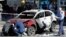 Знищений автомобіль, у якому загинув журналіст Павло Шеремет