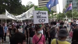 香港本土派遊行 批假普选宣抗争