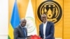 Téte António, ministro das Relações Estrangeiros de Angola, e Paul Kagame, Presidente do Ruanda, Kigali, 18 dezembro 2024