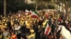 تظاهرات هواداران مجاهدین خلق همزمان با سخنرانی روحانی در سازمان ملل