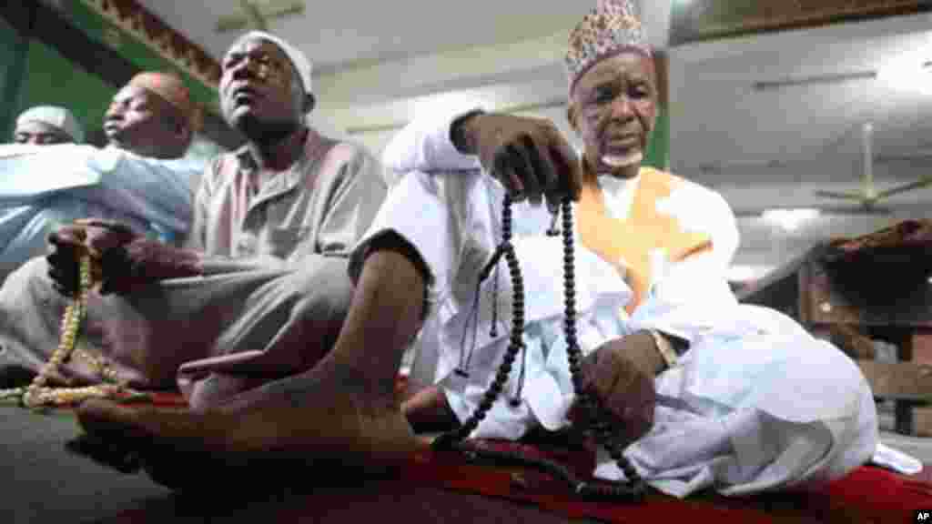 Nigeria Muslims offer prayers during Eid al-Adha prayers to mark the end of the holy month of Hajji.