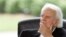 Billy Graham listens during a dedication ceremony for the Billy Graham Library in Charlotte, N.C., May 31, 2007.