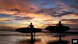 Pantai Kuta, tempat seorang polisi lalu lintas ditemukan tewas.