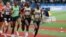 U.S. Army soldier-athletes Shadrack Kipchirchir and Paul Chelimo competing in the 5,000-meters at the 2016 U.S. Olympic Track and Field Team Trials on July 9. Spc. Chelimo punched his ticket to the Rio Olympics in this race.