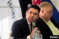 FOTO DE ARCHIVO: Laureano Ortega, ejecutivo de PRONicaragua, habla durante la presentación de los estudios de factibilidad en la construcción del Gran Canal Interoceánico, en Managua.