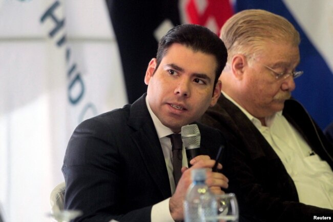 FOTO DE ARCHIVO: Laureano Ortega, ejecutivo de PRONicaragua, habla durante la presentación de los estudios de factibilidad en la construcción del Gran Canal Interoceánico, en Managua.