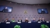 Members of the Pontifical Commission for the Protection of Minors hold a press conference on the release of the panel's first annual report, at the Vatican, Oct. 29, 2024.