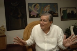 Oscar Rene Vargas, analista político y cofundador del Frente Sandinista. [Foto Daliana Ocaña/VOA]