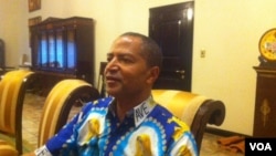 Moïse Katumbi, l'ancien gouverneur de l'ex-province du Katanga, lors d'une interview avec VOA Afrique à Lubumbashi, 5 mai 2016, VOA/Narval Mabila