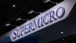 资料照片：在台北举行的全球最大计算机及科技贸易展之一--台北国际电脑展(COMPUTEX Taipei)上超微电脑(SuperMicro Computer)的公司标志。(2023年5月30日)