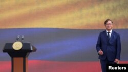 El presidente de Colombia, Gustavo Petro, al asumir el cargo el 7 de agosto de 2022, en Bogotá, la capital del país.