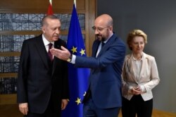 Cumhurbaşkanı Recep Tayyip Erdoğan ve AB Konseyi Başkanı Charles Michel