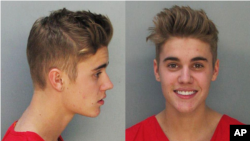 El cantante Justin Bieber ha estado en los titulares en las últimas semanas por una serie de escándalos. Estas son las fotos proporcionadas por la policía.