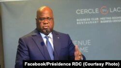 Le président Felix Tshisekedi à la réunion avec la Fédération Gelgium Entreprises, Bruxelles.