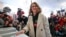 FILE - Journalist Ksenia Sobchak, then a Russian presidential candidate, casts her ballot for the Russian presidential election, in Moscow, Russia, March 18, 2018.