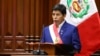 El presidente de Perú, Pedro Castillo, al pronunciar su discurso a la nación, en Lima, Perú, el 28 de julio de 2022.