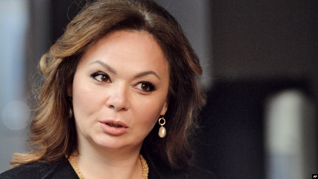 FILE - In this photo taken on Nov. 8, 2016, Kremlin-linked lawyer Natalia Veselnitskaya speaks to a journalist in Moscow. 