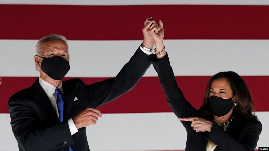 Calon Presiden AS Joe Biden dan calon Wakil Presiden Kamala Harris. (Foto: Reuters)