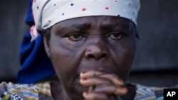 Zamuda Sikujuwa seen at her temporary home in Goma, Congo, was raped in 2003 by soldiers who killed her husband and two children. Rape has been used as a brutal weapon of war in Congo.