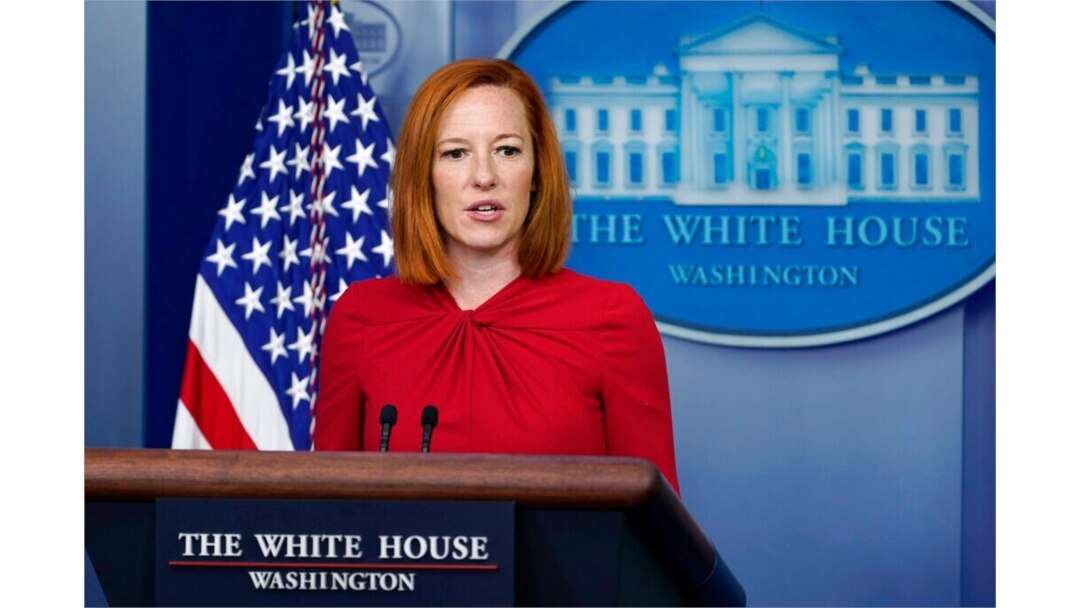 White House press secretary Jen Psaki speaks during the daily briefing at the White House in Washington, July 19, 2021.