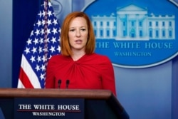 White House press secretary Jen Psaki speaks during the daily briefing at the White House in Washington, July 19, 2021.