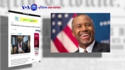 VOA60 Elections - Republican presidential hopeful Ben Carson has announced a flat tax plan amid slumping poll numbers