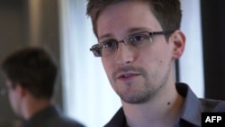 Edward Snowden spoke with The Guardian newspaper in Hong Kong on June 6, 2013.