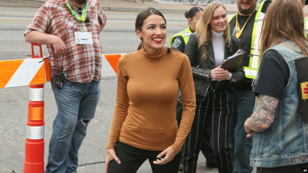 Alexandria Ocasio-Cortez arrives for the world premiere of "Knock Down the House" at the Paramount Theatre during the South by Southwest Film Festival, March 10, 2019, in Austin, Texas. 