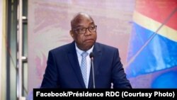 Vice-Premier ministre mpe ministre ya mambi ya kati ya mboka mpe ya maye matali bokoko, Gilbert Kankonde na 4e Conférence Nationale ya planification na Kinshasa, 3 décembre 2019. (Facebook/Présidence RDC)