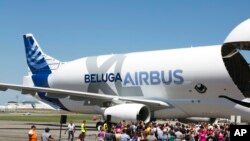 Un avion airbus à Toulouse, dans le sud de la France, le jeudi 19 juillet 2018. 