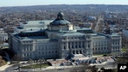 FILE - The Library of Congress is seen in Washington, Dec. 19, 2013. Police were investigating a report Thursday, Aug. 19, 2021, of a possible explosive device in a pickup truck outside the building, located on Capitol Hill.