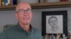 Thomas Schansman poses in front of a drawing of his son, Quinn, at his home in the central Dutch city of Hilversum, Netherlands, July 11, 2024.