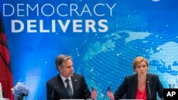 Демократії світу об'єднують зусилля, щоб протистояти війні Росії в Україні – держсекретар США Ентоні Блінкен. David Dee Delgado/Pool Photo via AP
