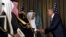 President Barack Obama shakes hands with King Salman of Saudi Arabia at the G-20 Summit in Antalya, Turkey, Sunday, Nov. 15, 2015. 