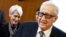 U.S. Under Secretary of State Wendy Sherman (L) and UN-Arab League envoy for Syria Lakhdar Brahimi arrive for a trilateral meeting with Russian Deputy Minister of Foreign Affairs Gennady Gatilov during the second round of negotiations between the Syrian g
