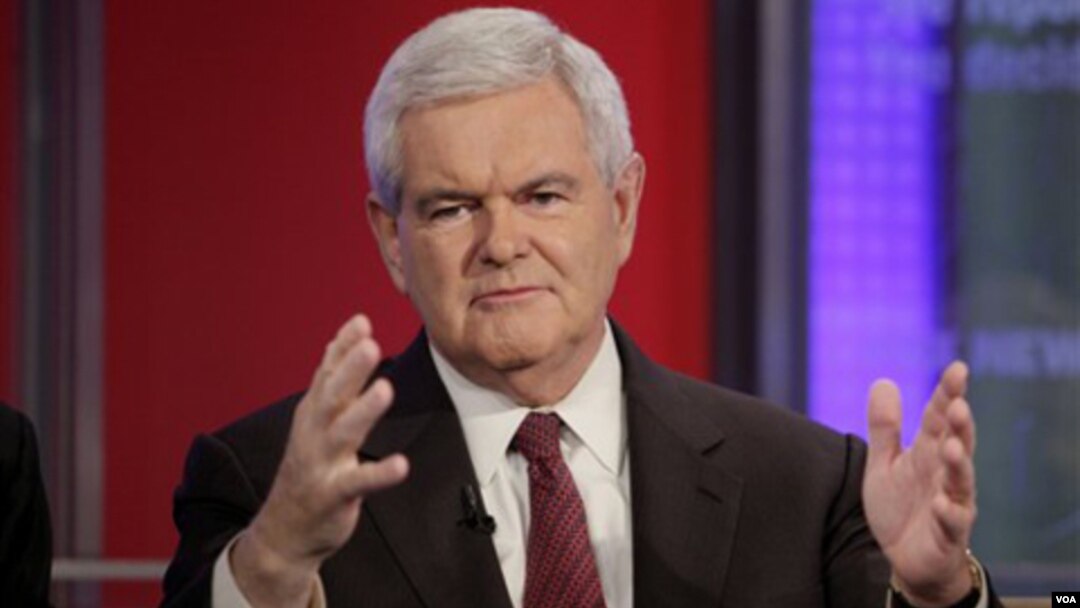 Jajak pendapat terbaru menunjukkan Newt Gingrich unggul, kurang dari satu bulan sebelum berlangsung kaukus di Iowa.