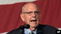 FILE - North Carolina Republican Party Chairman Robin Hayes.