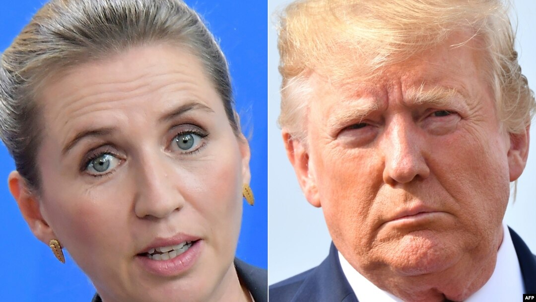 Thủ tướng Đan Mạch Mette Frederiksen (trái) khiến Tổng thống Mỹ Donald Trump bực bội khi bà bác bỏ đề nghị của ông mua lại Greenland trong tuần này.