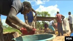 Mining for gold in Zimbabwe. 