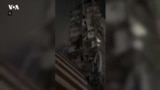 یک ساختمان مورد اصابت در حمله اسرائیل به مواضع و مقامات جمهوری اسلامی در ایران
