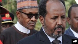 Shugaban Najeriya Muhammad Buhari da na Somalia Sheik Hassan Mahmud